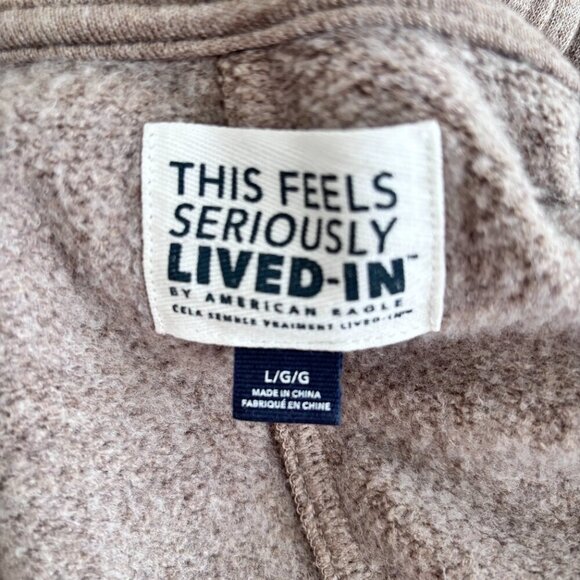 American Eagle Cozy Henley Lounge Romper - Picture 9 of 9